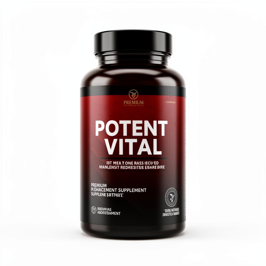 Potent Vital Male Enhancement Supplement Bottle